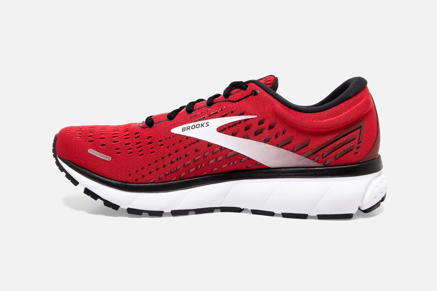 Brooks Ghost 13 Road Running Shoes Mens - Red/White - EWICM-1894